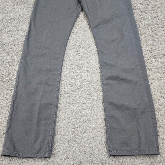 Gustin Pants Men 33 (Fits 30x32) Gray Straight Button Fly Twill Five Pocket READ - Picture 2 of 15